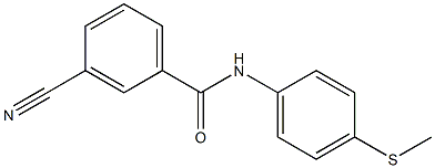 3-cyano-N-[4-(methylthio)phenyl]benzamide