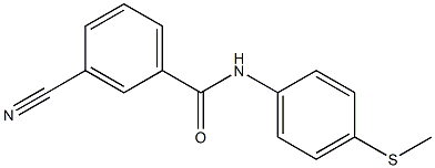 3-cyano-N-[4-(methylthio)phenyl]benzamide|