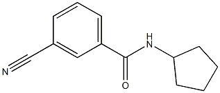 3-cyano-N-cyclopentylbenzamide Structure