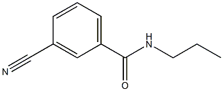3-cyano-N-propylbenzamide Struktur
