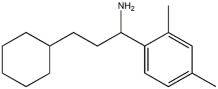 3-cyclohexyl-1-(2,4-dimethylphenyl)propan-1-amine Structure