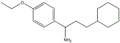 3-cyclohexyl-1-(4-ethoxyphenyl)propan-1-amine Structure