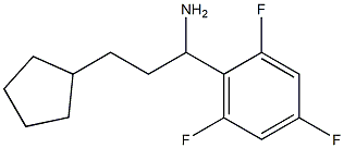 3-cyclopentyl-1-(2,4,6-trifluorophenyl)propan-1-amine,,结构式