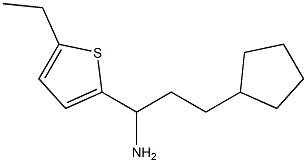 3-cyclopentyl-1-(5-ethylthiophen-2-yl)propan-1-amine Structure