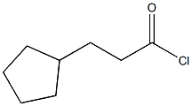 3-cyclopentylpropanoyl chloride Struktur