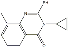 3-cyclopropyl-2-mercapto-8-methylquinazolin-4(3H)-one 结构式