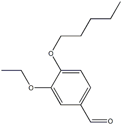 3-ethoxy-4-(pentyloxy)benzaldehyde Structure