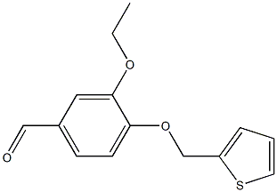 3-ethoxy-4-(thiophen-2-ylmethoxy)benzaldehyde Structure