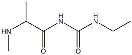 3-ethyl-1-[2-(methylamino)propanoyl]urea Structure