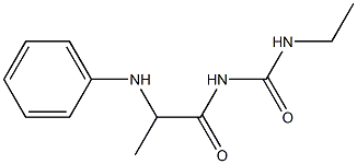 3-ethyl-1-[2-(phenylamino)propanoyl]urea Structure