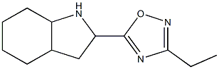 3-ethyl-5-(octahydro-1H-indol-2-yl)-1,2,4-oxadiazole,,结构式