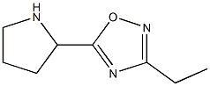 3-ethyl-5-(pyrrolidin-2-yl)-1,2,4-oxadiazole Struktur