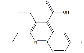 3-ethyl-6-fluoro-2-propylquinoline-4-carboxylic acid Structure