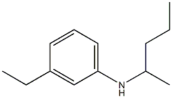 3-ethyl-N-(pentan-2-yl)aniline Struktur