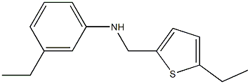 3-ethyl-N-[(5-ethylthiophen-2-yl)methyl]aniline Structure