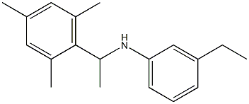 3-ethyl-N-[1-(2,4,6-trimethylphenyl)ethyl]aniline Structure