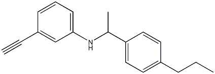 3-ethynyl-N-[1-(4-propylphenyl)ethyl]aniline 结构式