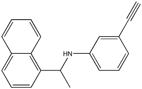 3-ethynyl-N-[1-(naphthalen-1-yl)ethyl]aniline Struktur