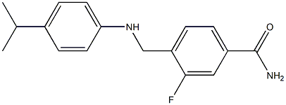 3-fluoro-4-({[4-(propan-2-yl)phenyl]amino}methyl)benzamide