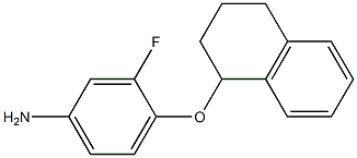 3-fluoro-4-(1,2,3,4-tetrahydronaphthalen-1-yloxy)aniline