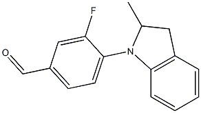 3-fluoro-4-(2-methyl-2,3-dihydro-1H-indol-1-yl)benzaldehyde