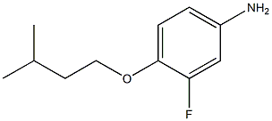 3-fluoro-4-(3-methylbutoxy)aniline Struktur