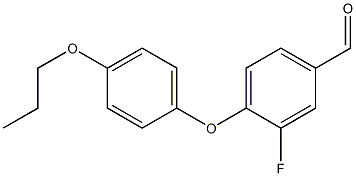 3-fluoro-4-(4-propoxyphenoxy)benzaldehyde Struktur