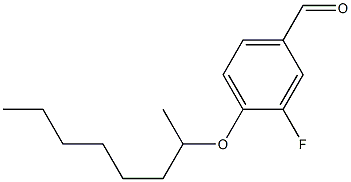 3-fluoro-4-(octan-2-yloxy)benzaldehyde,,结构式