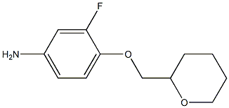 3-fluoro-4-(oxan-2-ylmethoxy)aniline 结构式