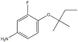 3-fluoro-4-[(2-methylbutan-2-yl)oxy]aniline 结构式