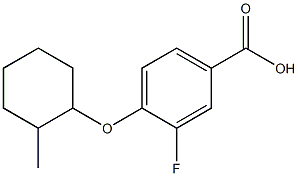 3-fluoro-4-[(2-methylcyclohexyl)oxy]benzoic acid