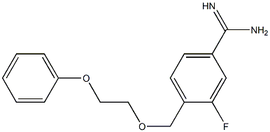 3-fluoro-4-[(2-phenoxyethoxy)methyl]benzenecarboximidamide|