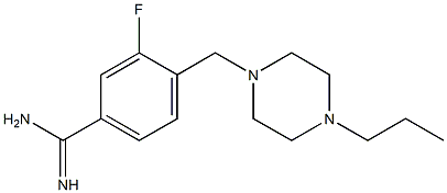 3-fluoro-4-[(4-propylpiperazin-1-yl)methyl]benzenecarboximidamide