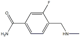 3-fluoro-4-[(methylamino)methyl]benzamide Structure