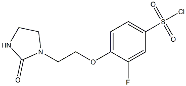  3-fluoro-4-[2-(2-oxoimidazolidin-1-yl)ethoxy]benzene-1-sulfonyl chloride