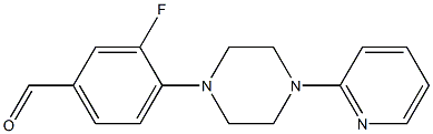 3-fluoro-4-[4-(pyridin-2-yl)piperazin-1-yl]benzaldehyde|