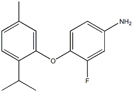  3-fluoro-4-[5-methyl-2-(propan-2-yl)phenoxy]aniline