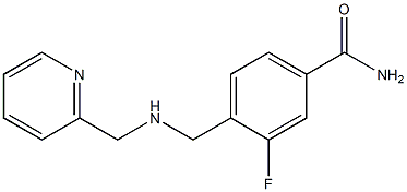 3-fluoro-4-{[(pyridin-2-ylmethyl)amino]methyl}benzamide|