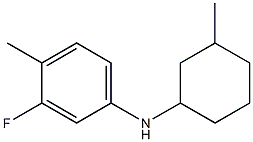 3-fluoro-4-methyl-N-(3-methylcyclohexyl)aniline 结构式