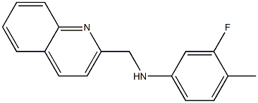 3-fluoro-4-methyl-N-(quinolin-2-ylmethyl)aniline 结构式