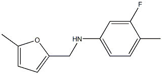 3-fluoro-4-methyl-N-[(5-methylfuran-2-yl)methyl]aniline Structure