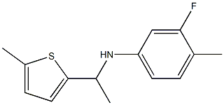  3-fluoro-4-methyl-N-[1-(5-methylthiophen-2-yl)ethyl]aniline