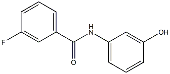 3-fluoro-N-(3-hydroxyphenyl)benzamide Struktur