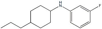 3-fluoro-N-(4-propylcyclohexyl)aniline 结构式