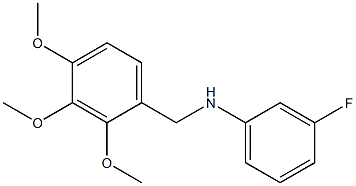 3-fluoro-N-[(2,3,4-trimethoxyphenyl)methyl]aniline 结构式