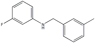 3-fluoro-N-[(3-methylphenyl)methyl]aniline Struktur