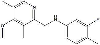 3-fluoro-N-[(4-methoxy-3,5-dimethylpyridin-2-yl)methyl]-4-methylaniline Structure