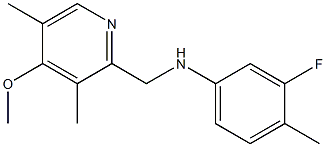 3-fluoro-N-[(4-methoxy-3,5-dimethylpyridin-2-yl)methyl]-4-methylaniline