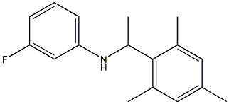 3-fluoro-N-[1-(2,4,6-trimethylphenyl)ethyl]aniline Struktur