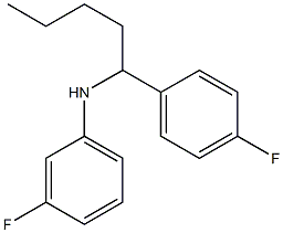 3-fluoro-N-[1-(4-fluorophenyl)pentyl]aniline